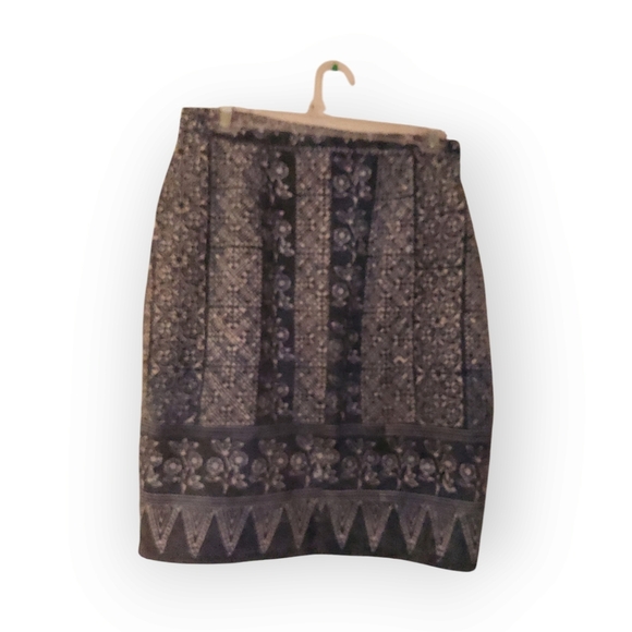 BLUE FLORAL PATTERN SKIRT WRAP SMALL 14" WAIST - Picture 5 of 6